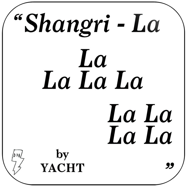 YACHT Shangri La-2 Album Cover Sticker