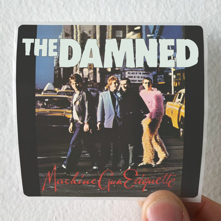 The Damned Machine Gun Etiquette Album Cover Sticker