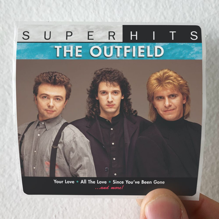 The Outfield Super Hits Album Cover Sticker