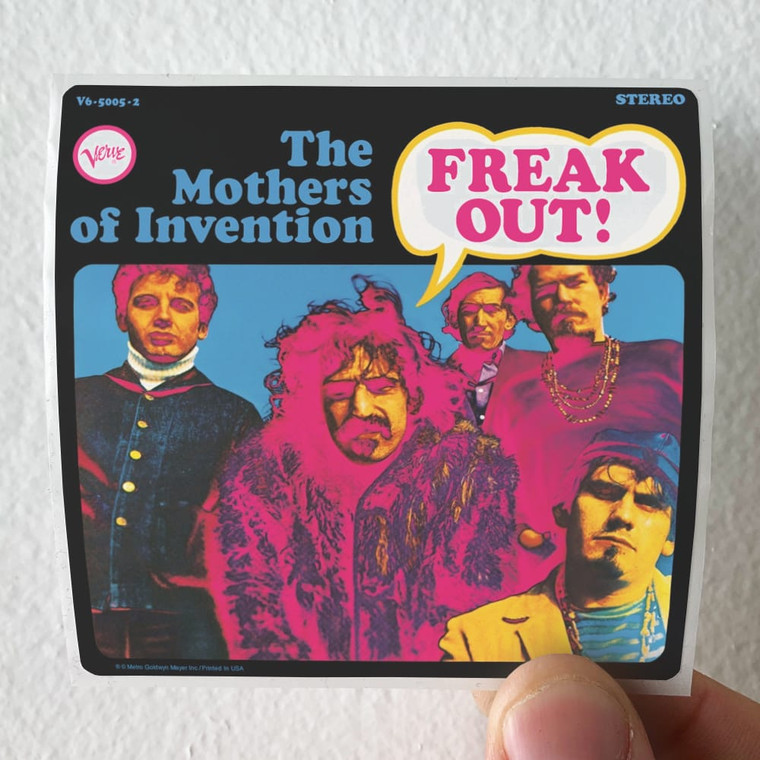 The Mothers of Invention Freak Out Album Cover Sticker