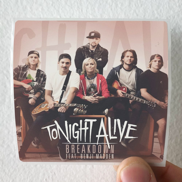 Tonight Alive Breakdown Album Cover Sticker