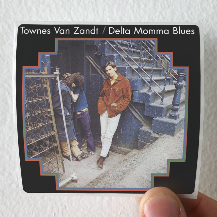 Townes Van Zandt Delta Momma Blues Album Cover Sticker