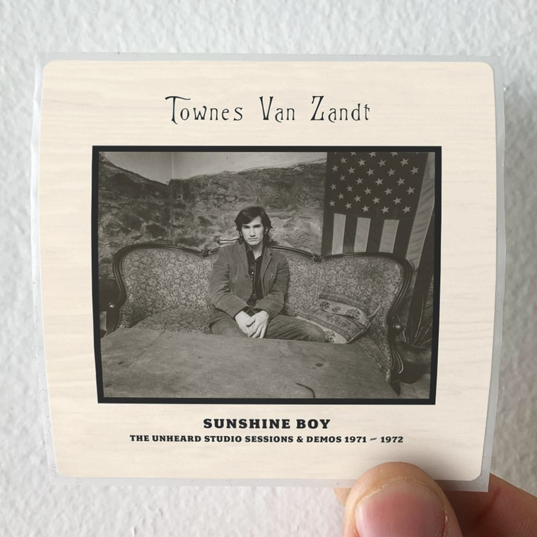 Townes Van Zandt Sunshine Boy The Unheard Studio Sessions Demos 1971 1972 Album Cover Sticker