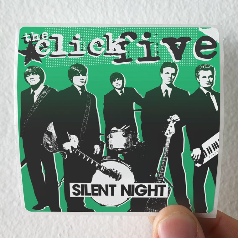 The Click Five Silent Night Album Cover Sticker