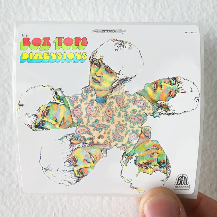 The Box Tops Dimensions Album Cover Sticker The Box Tops Dimensions Album Cover Sticker