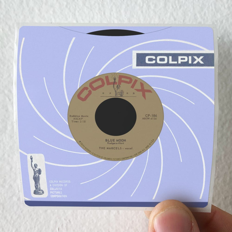 The Marcels Blue Moon Album Cover Sticker The Marcels Blue Moon Album Cover Sticker