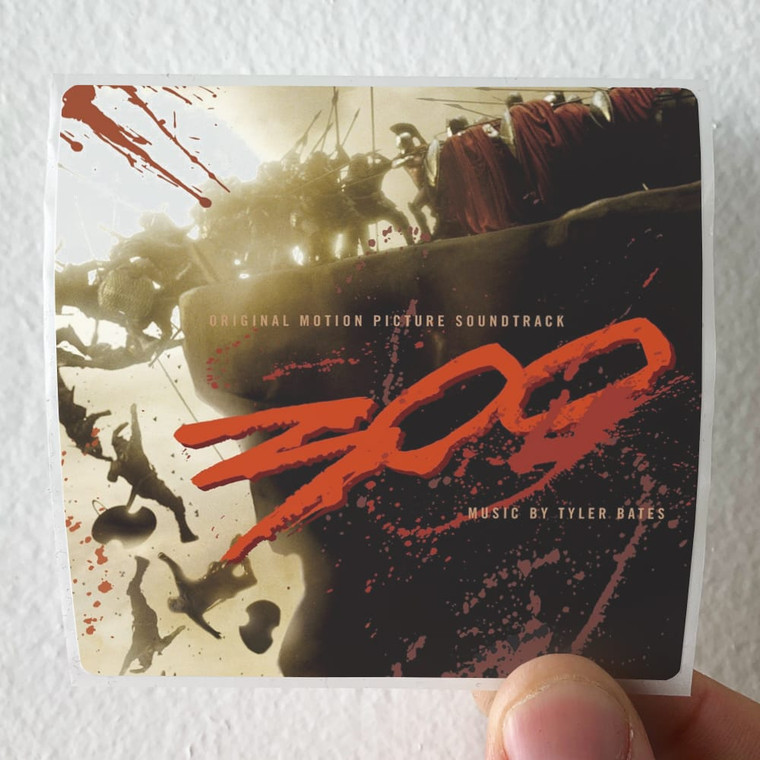 Tyler Bates 300 Album Cover Sticker