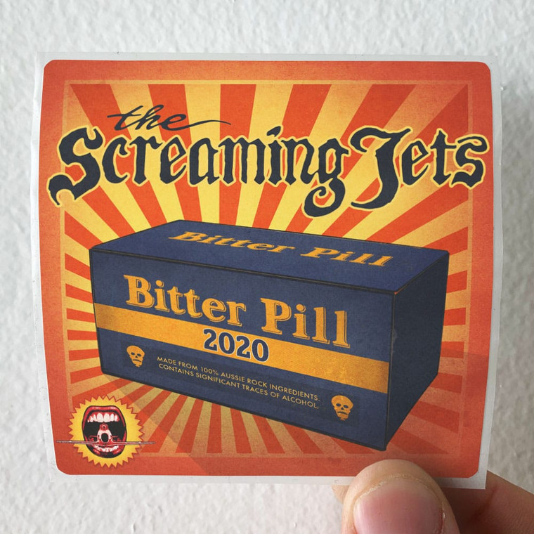 The Screaming Jets Bitter Pill Album Cover Sticker