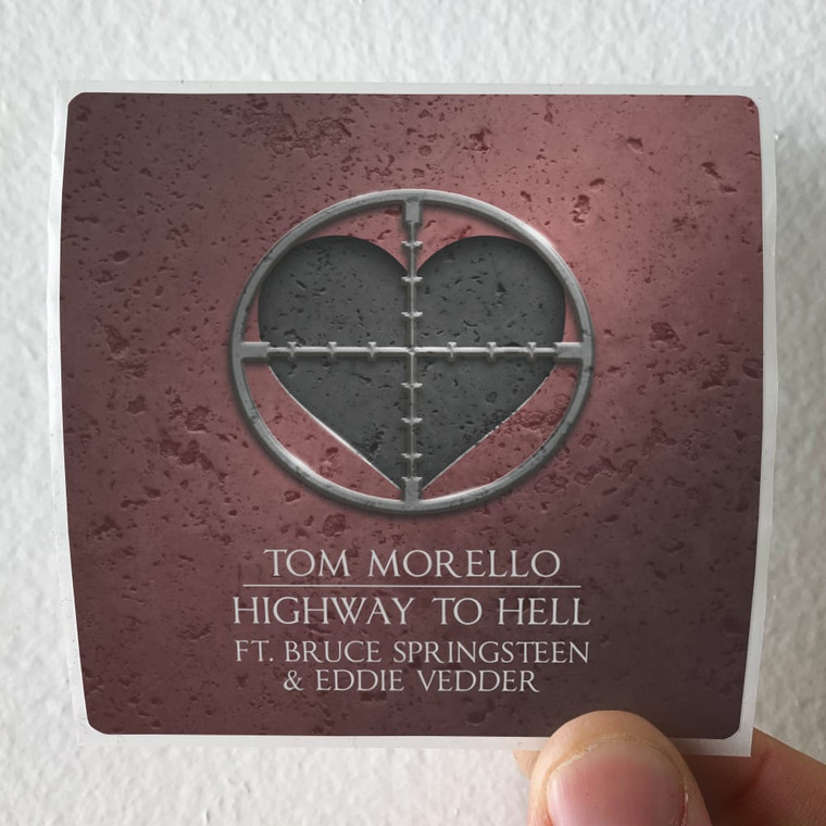 Tom Morello Highway To Hell Album Cover Sticker
