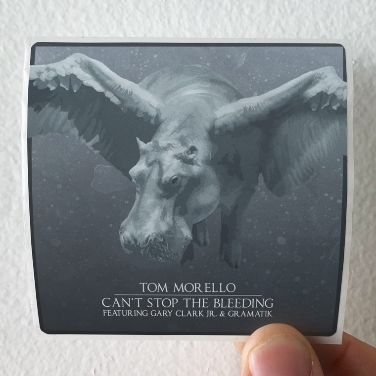 Tom Morello Cant Stop The Bleeding Album Cover Sticker