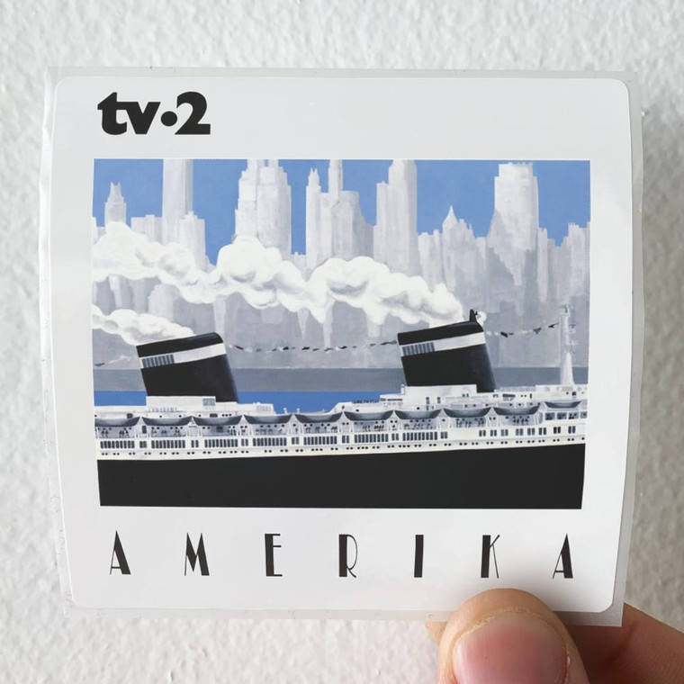 TV-2 Amerika Album Cover Sticker