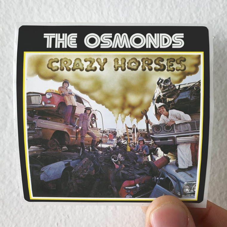 The Osmonds Crazy Horses Album Cover Sticker