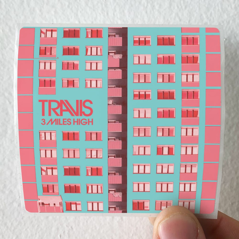 Travis 3 Miles High Album Cover Sticker