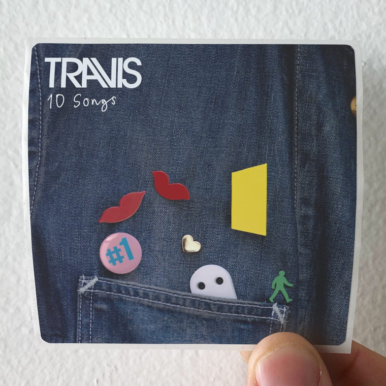 Travis 10 Songs Album Cover Sticker