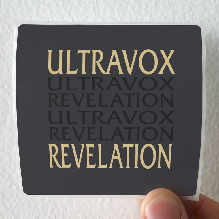 Ultravox Revelation 1 Album Cover Sticker Ultravox Revelation 1 Album Cover Sticker