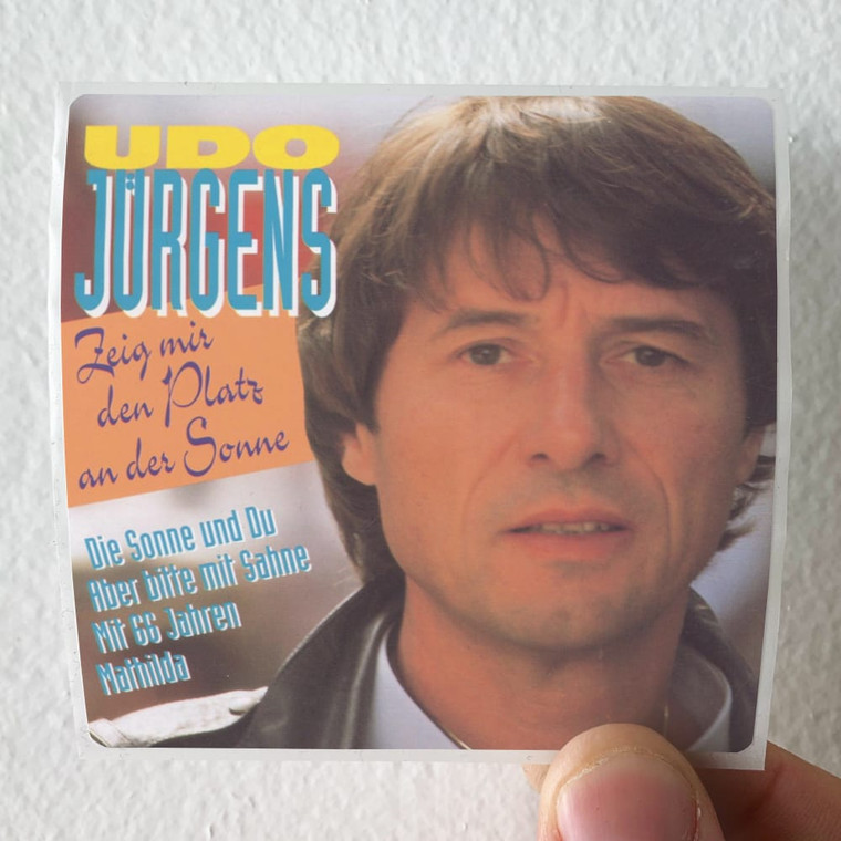 Udo Jurgens Zeig Mir Den Platz An Der Sonne Album Cover Sticker