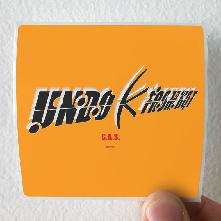 Undo K From Hot Gas Get A Star Album Cover Sticker