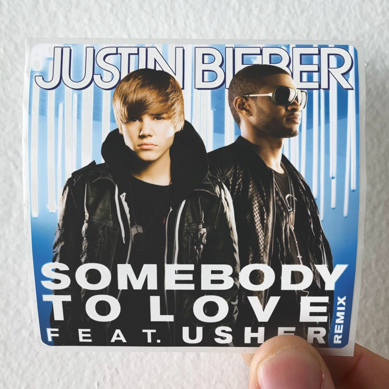 Usher Somebody To Love Remix Album Cover Sticker