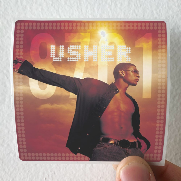 Usher 8701 Album Cover Sticker
