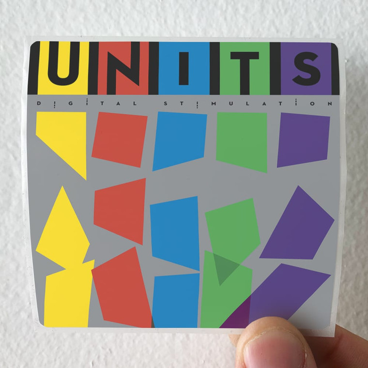 Units Digital Stimulation Album Cover Sticker