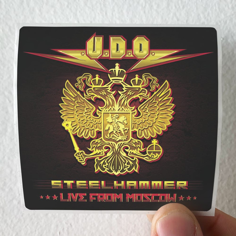 UDOO Steelhammer Live From Moscow Album Cover Sticker