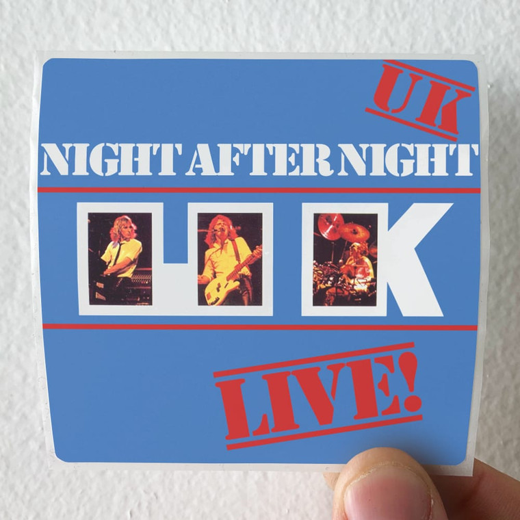 UK Night After Night 2 Album Cover Sticker