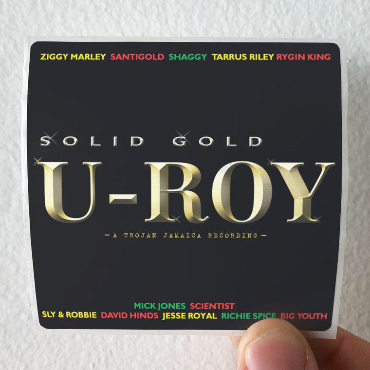 U-Roy Solid Gold Album Cover Sticker