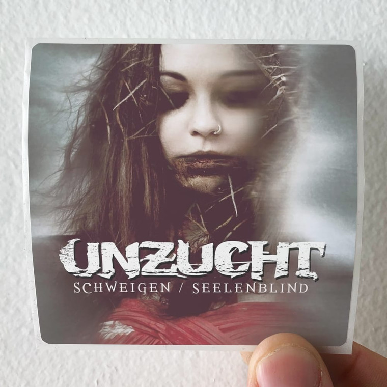 Unzucht Schweigen Seelenblind Album Cover Sticker