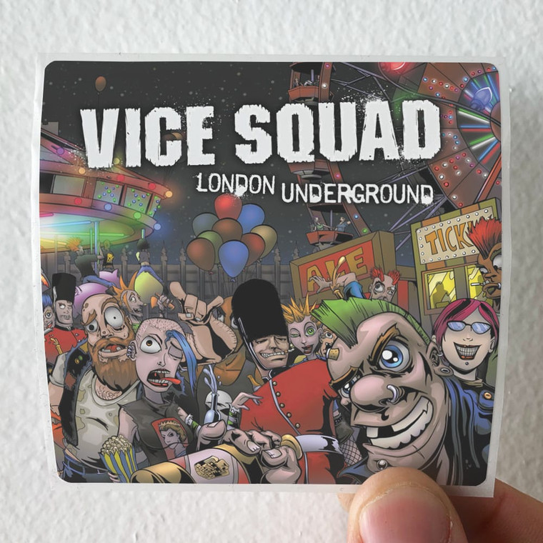 Vice Squad London Underground Album Cover Sticker Vice Squad London Underground Album Cover Sticker