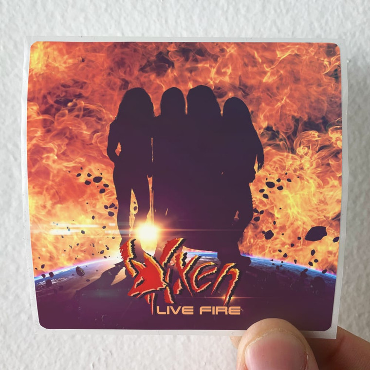 Vixen Live Fire Album Cover Sticker
