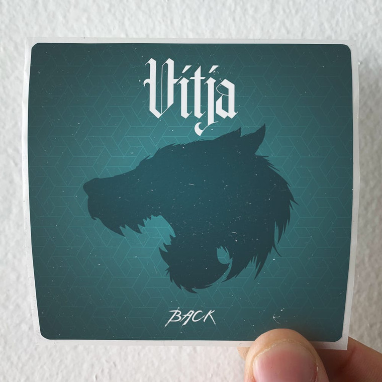 Vitja Back Album Cover Sticker