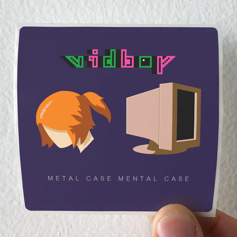 Vidboy Metal Case Mental Case Album Cover Sticker