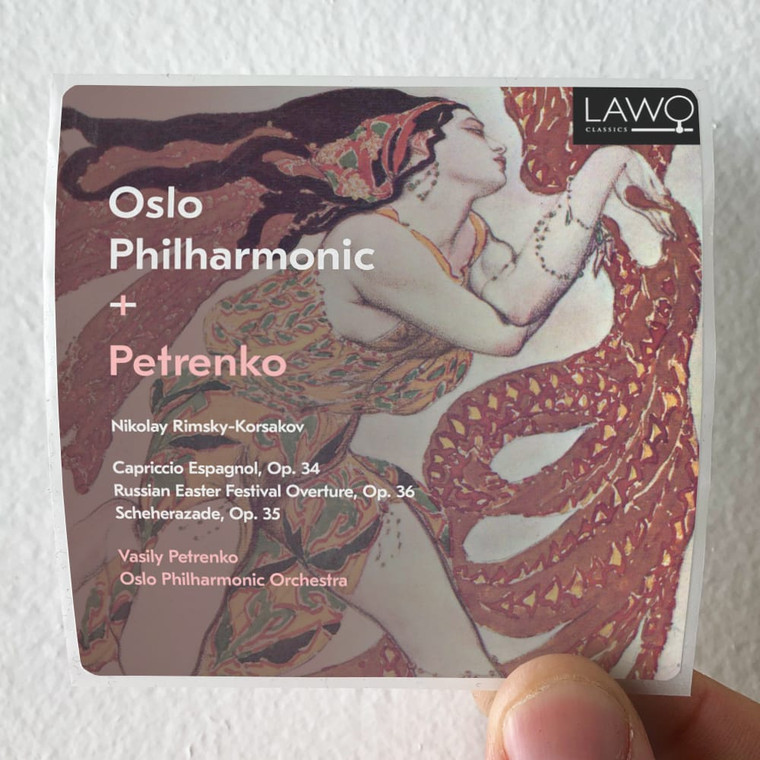 Vasily Petrenko Rimsky Korsakov Capriccio Espagnol Scheherazade Russian Eas Album Cover Sticker