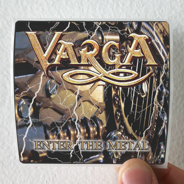 Varga Enter The Metal Album Cover Sticker