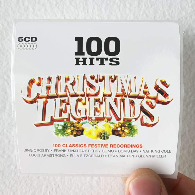 Various Artists 100 Hits Christmas Legends Album Cover Sticker