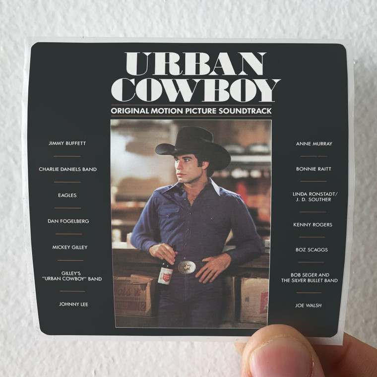 Various Artists Urban Cowboy Album Cover Sticker