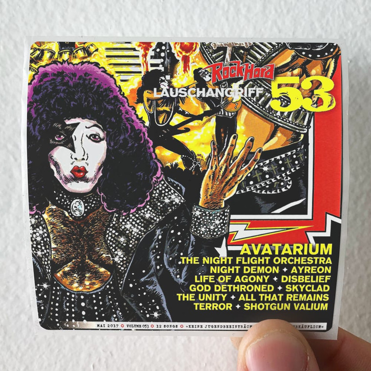 Various Artists Rock Hard Lauschangriff Vol 053 Album Cover Sticker