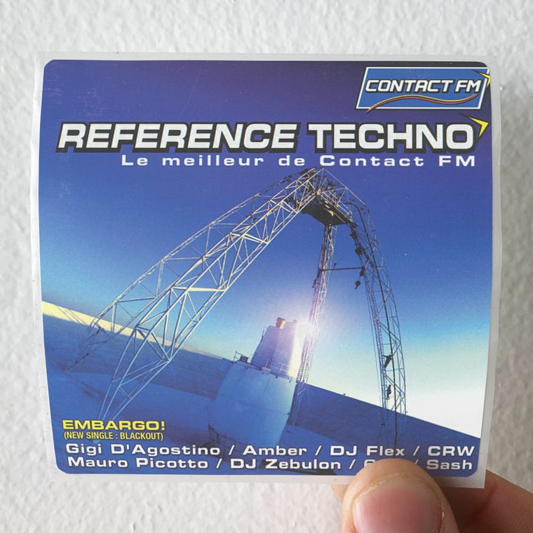Various Artists Reference Techno Album Cover Sticker