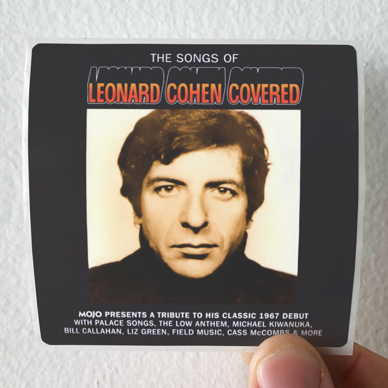 Various Artists The Songs Of Leonard Cohen Covered Album Cover Sticker