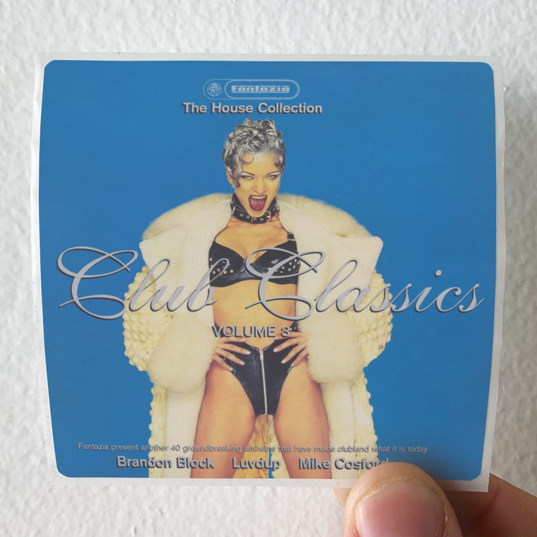 Various Artists The House Collection Club Classics Volume 3 2 Album Cover Sticker