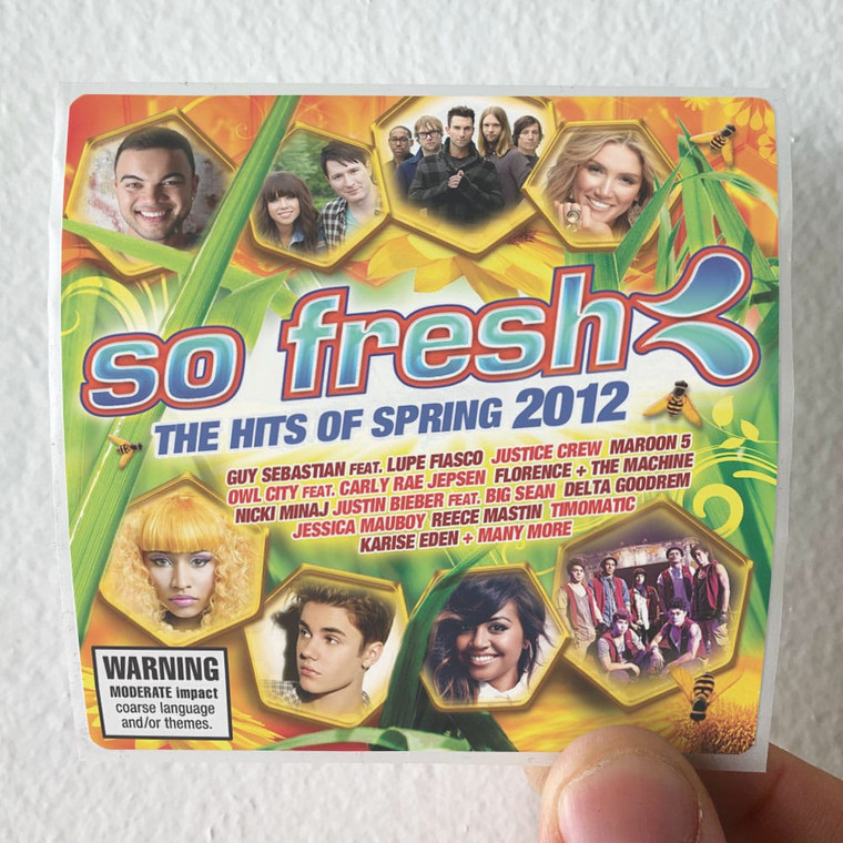 Various Artists So Fresh The Hits Of Spring 2012 Album Cover Sticker