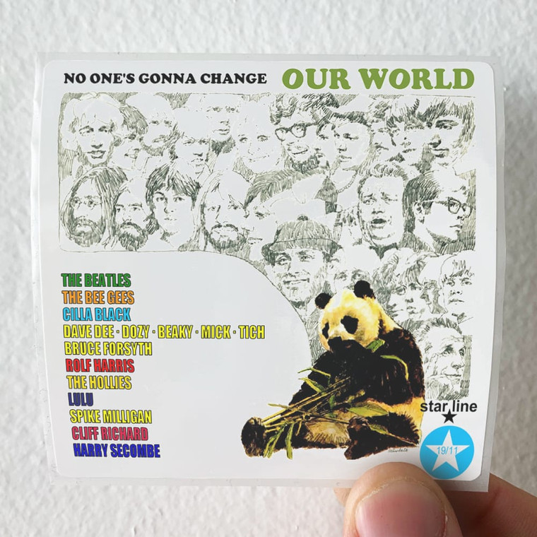 Various Artists No Ones Gonna Change Our World Album Cover Sticker