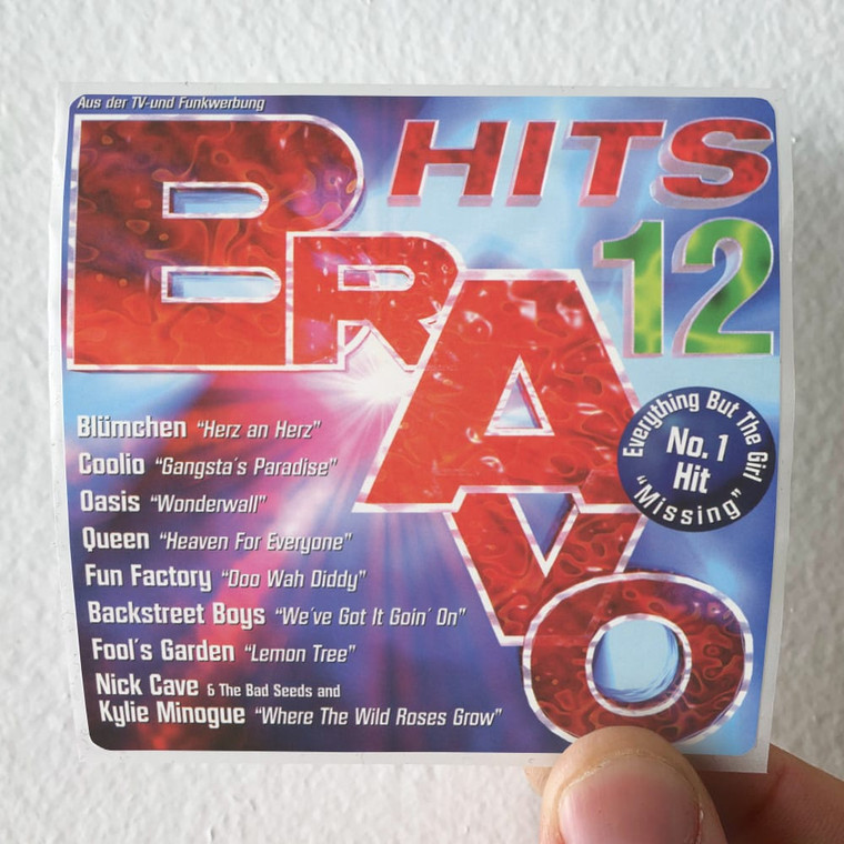 Various Artists Bravo Hits 12 Album Cover Sticker