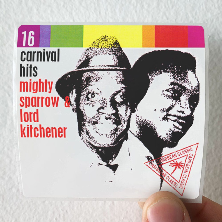 Various Artists 16 Carnival Hits Album Cover Sticker