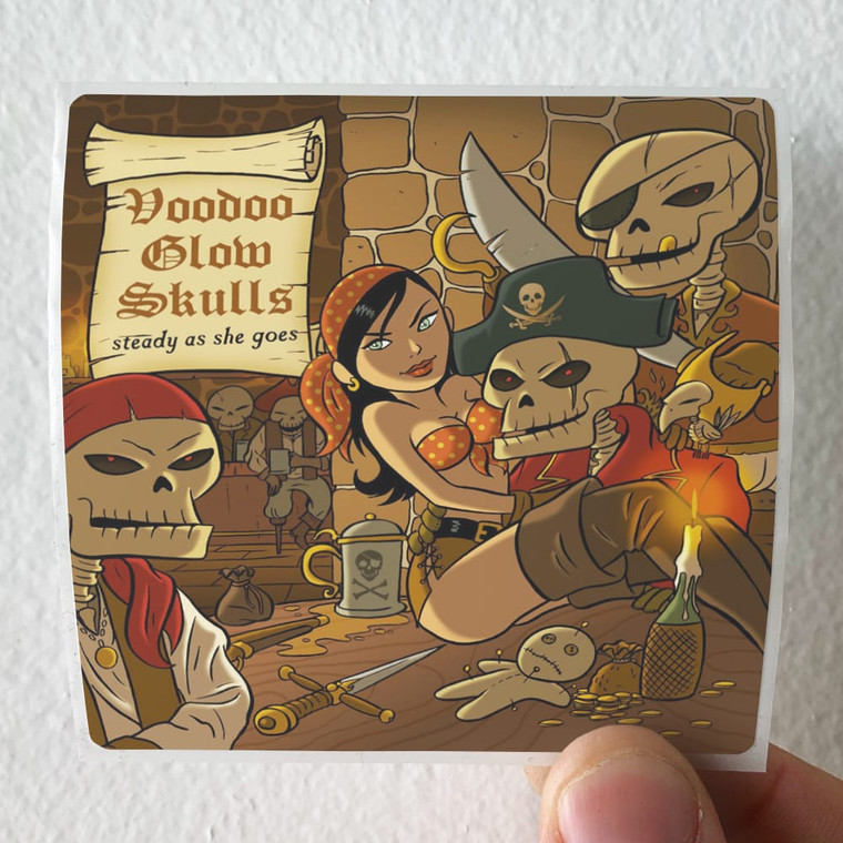Voodoo Glow Skulls Steady As She Goes Album Cover Sticker