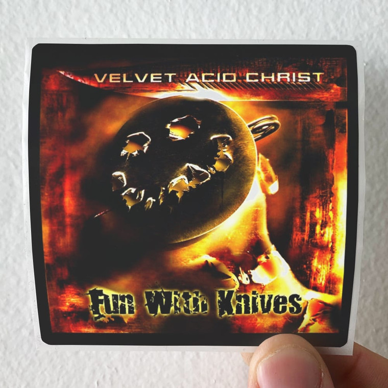 Velvet Acid Christ Fun With Knives Album Cover Sticker