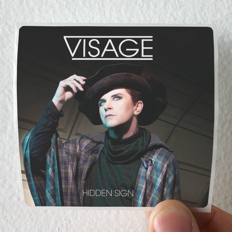 Visage Hidden Sign Album Cover Sticker