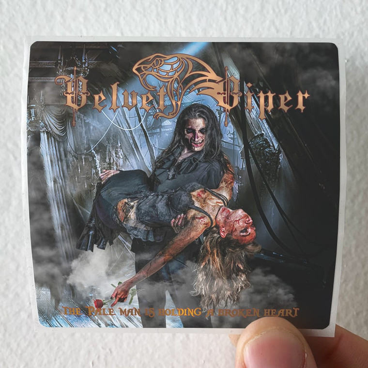 Velvet Viper The Pale Man Is Holding A Broken Heart Album Cover Sticker