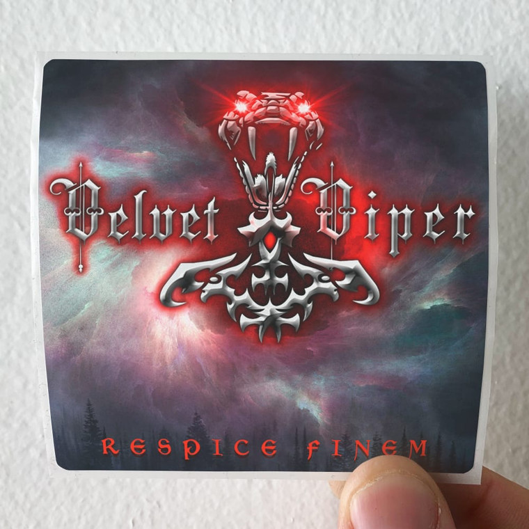 Velvet Viper Respice Finem Album Cover Sticker