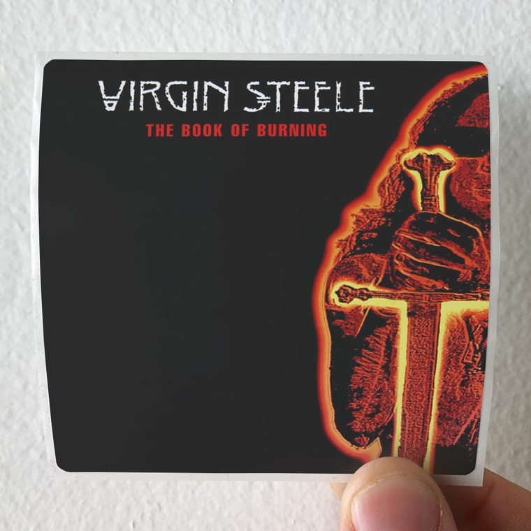 Virgin Steele The Book Of Burning Album Cover Sticker